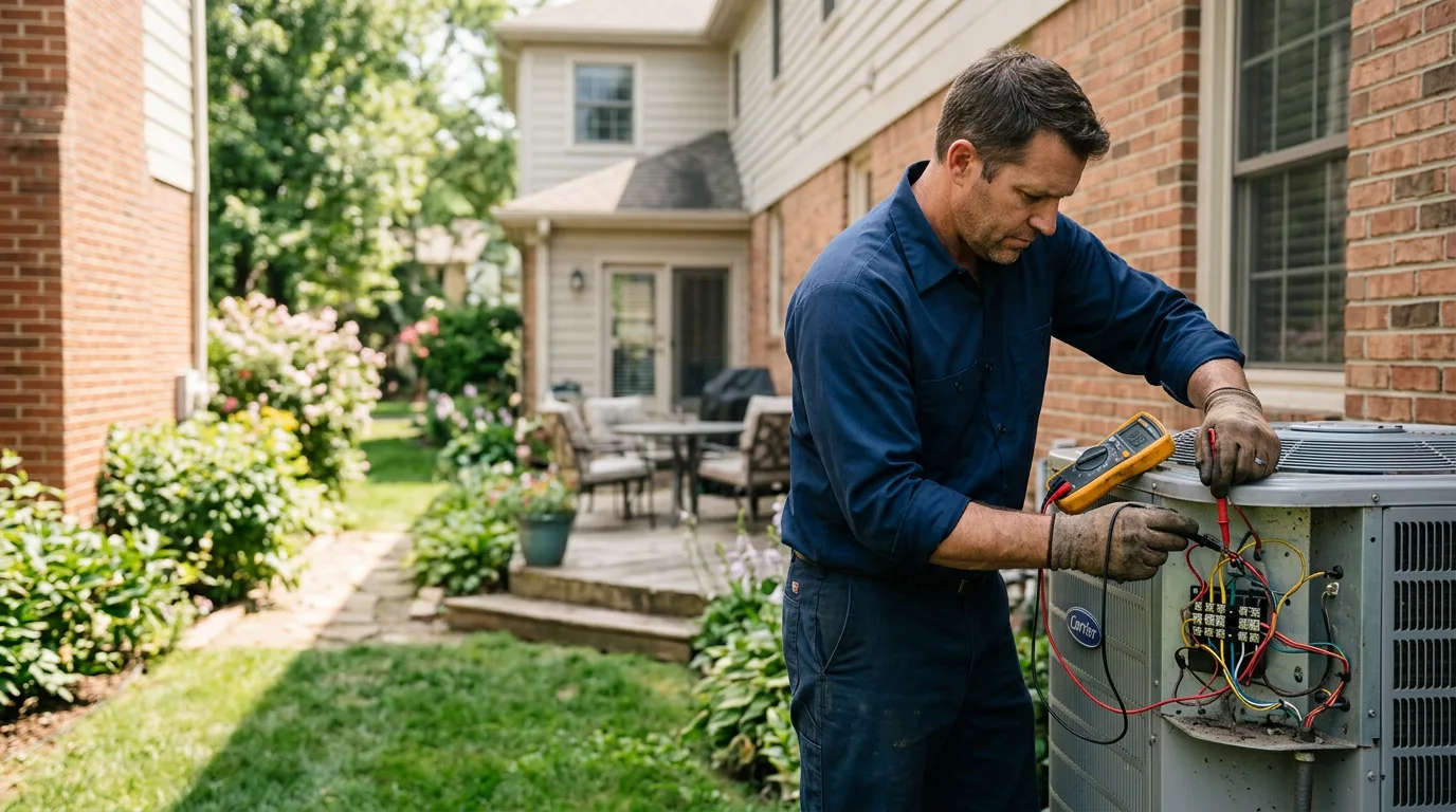 HVAC technician working near Huron, TN
